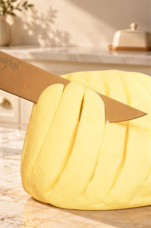 Canbakkal Tereyağı 1 Kg / %100 Süt Yağından, Renklendirici İçermeyen, Analiz Raporlu (Salmonella Analizli)