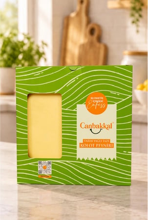 Canbakkal Yarım Yağlı Kolot Peyniri 1 Kg / Kuymaklık, Mıhlamalık (Muhlamalık) Peynir