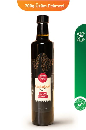 Canbakkal Üzüm Pekmezi 700 Gr / İlave Şeker İçermez, Pestisit Analizli
