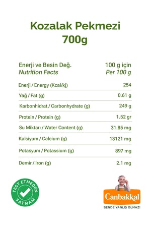 Canbakkal Çam Kozalağı Pekmezi 700 Gr / İlave Şeker İçermez, Pestisit Analizli