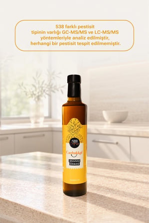 Canbakkal Ananas Sirkesi 500  ml – Doğal Katkısız Sirke - Tropikal Aromalı Meyve Sirkesi