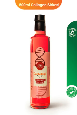 Canbakkal Kolajen (Collagen) Sirkesi 500 Ml / Fermente Sirke, Pestisit Analizli
