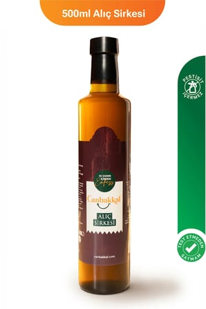 Canbakkal Alıç Sirkesi 500 Ml / Fermente Meyve Sirkesi, Pestisit Analizli