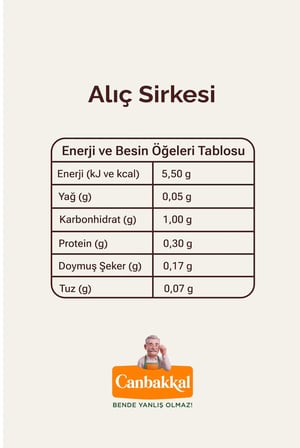 Canbakkal Doğal Alıç Sirkesi 500 ml – Doğal Yoğun Aromalı Alıç Sirkesi