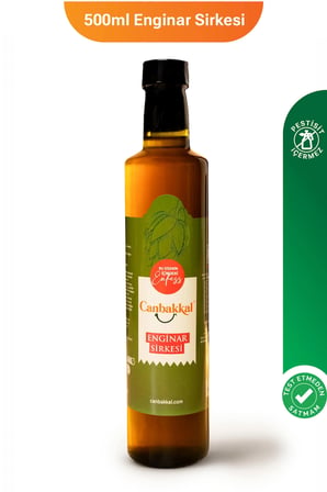 Canbakkal Enginar Sirkesi 500 Ml / Fermente Sebze Sirkesi, Pestisit Analizli