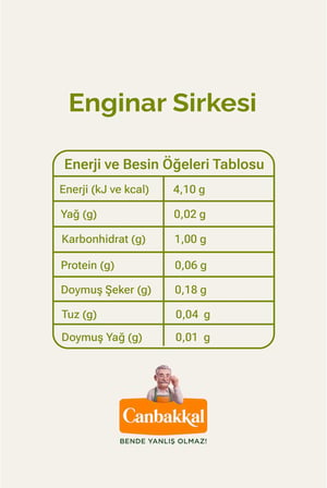 Canbakkal Enginar Sirkesi – Doğal Fermantasyon ile Elde Edilen Katkısız Enginar Sirkesi