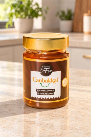 Canbakkal %40 Fındıklı Hurmalı Kakaolu Fındık Kreması 300 Gr / Şekeri Meyveden, Toplam Aflatoksin ve Pestisit Analizli