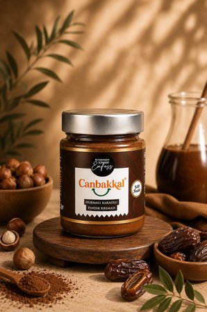 Canbakkal %40 Hurmalı Kakaolu Fındık Kreması 300 g - Şeker İlavesiz & Katkısız