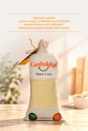 Canbakkal Mısır Unu 2 Kg / Kuymaklık, Mıhlamalık(Muhlamalık) ve Ekmeklik