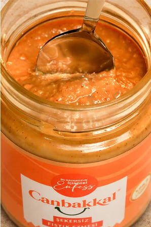 Canbakkal %99,9 Fıstıklı Fıstık Ezmesi 300 Gr / İlave Şekersiz Fıstık Kreması Toplam Aflatoksin ve Pestisit Analizli