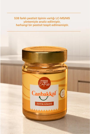 Canbakkal %70 Fıstıklı Fıstık Ezmesi 300 Gr / Sürülebilir Fıstık Kreması Toplam Aflatoksin ve Pestisit Analizli