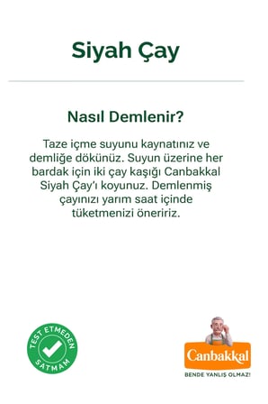 Canbakkal Siyah Çay 500 Gr / Dinlendirilmiş Mayıs Çayı, Dökme Çay, Pestisit Analizli, Boya Kalıntısı Analizi
