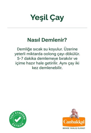 Canbakkal Yeşil Çay 100 Gr / Katkısız Dökme Yaprak Yeşil Çay