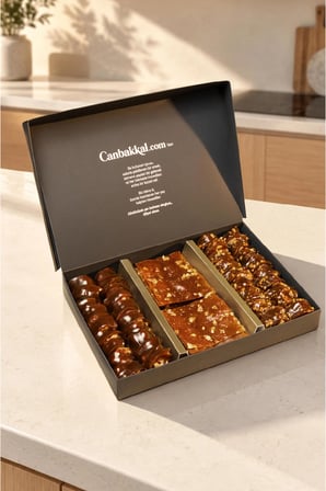 Canbakkal Gümüşhane Karışık Pestil ve Köme Paketi 1 kg / Sade Yaprak Pestil, Cevizli Köme ve Pikolalı Köme