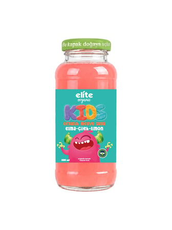 Kids Organik Elma-Çilek-Limon Meyve Suyu 200 ml