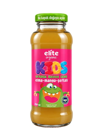 Kids Organik Elma-Mango-Şeftali Meyve Suyu 200 ml