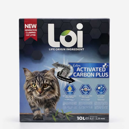 Loi Loi Extra Active Carbon Bentonit Kedi Kumu 10 Lt