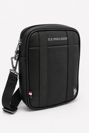 U.S. Polo Assn. Çapraz Askılı Erkek Postacı Çantası Siyah 26049
