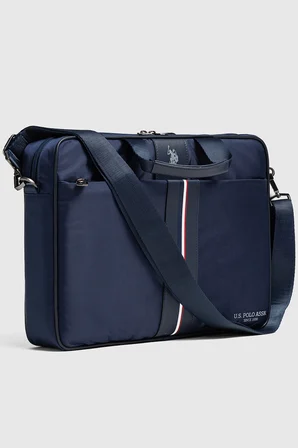 U.S. Polo Assn. Lacivert Laptop Çantası 15.6 İnç Uyumlu Omuz Askılı Evrak ve Bilgisayar Çantası 26058
