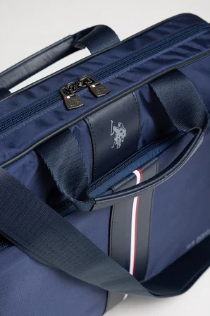 U.S. Polo Assn. Lacivert Laptop Çantası 15.6 İnç Uyumlu Omuz Askılı Evrak ve Bilgisayar Çantası 26058
