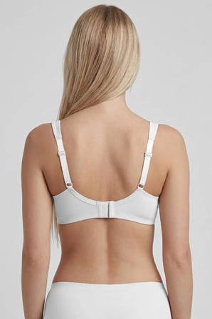 Msırlı Kadın Pamuklu Balensiz Toparlayıcı Minimizer Sütyen B/C/D Cup seçeneği Beyaz