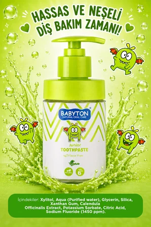 Doğal Aromasız 6 Yaş ve Üzeri Florürlü Diş Macunu Pompalı 200 ml