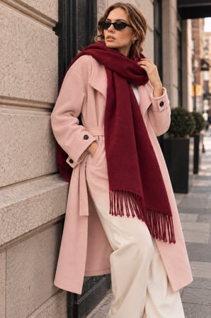 Soft Feel Kadın Atkı Şal – Yumuşak Dokulu Geniş Oversize Püsküllü Omuz Şalı