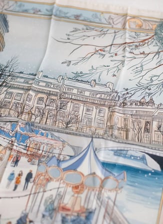 Pure Paris Çok Renkli Kadın Fular Carrousel d’Hiver