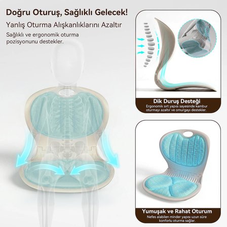 ErgoKids Bonny Mobil Çocuk Çalışma Masası ve Sandalye Seti Mavi