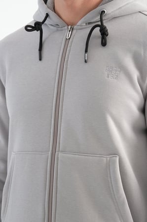 Açık Gri Kışlık Erkek Eşofman Takımı Thermosoft Teknolojisi Içi Kuzu Görünümlü Regular Kalıp AÇIK GRİ xl