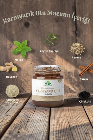 3 Adet Karnıyarık Otu Tozu Macunu Bitki Karışımlı Probiyotik Macun 240 Gr