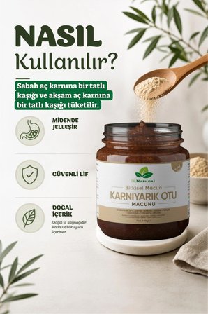 Karnıyarık Otu Tozu Macunu Bitki Karışımlı Probiyotik Macun 240 Gr