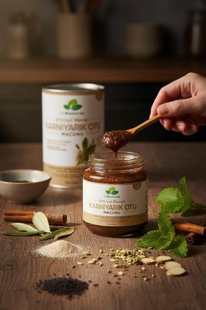 Karnıyarık Otu Tozu Macunu Bitki Karışımlı Probiyotik Macun 240 Gr