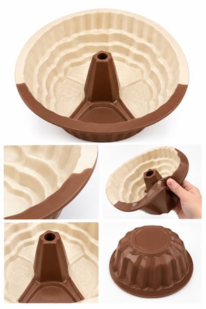 24 cm Rüzgar Gülü Silikon Kek Kalıbı