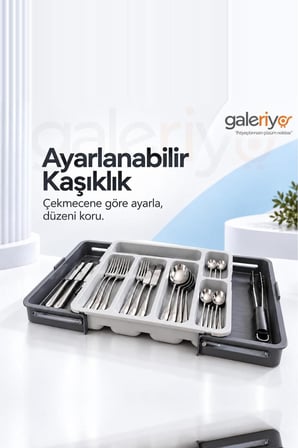 Ayarlanabilir Kaşıklık Organizer – Genişleyebilir Çekmece İçi Düzenleyici