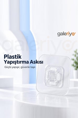 Kendinden Yapışkanlı Geçmeli Duvar Askısı 10 Adet