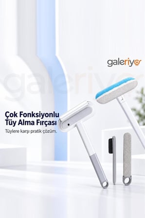 Çok Fonksiyonlu Evcil Hayvan Tüy Alma Fırçası 4 Parça