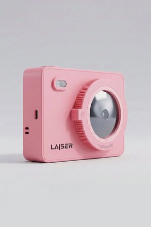 Laiser Z5s İnstant Kamera ve Fotoğraf Yazıcısı - Şipşak Fotoğraf Makinesi -Pembe