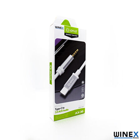 Global AX36 Type-C to 3.5mm Aux Ses Kablosu Siyah WNE0046