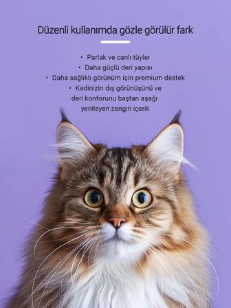 Cutepet Skin & Coat Kedi Deri ve Tüy Sağlığı Malt 100g – Omega 3-6-9, Biotin ve Kolajen Destekli