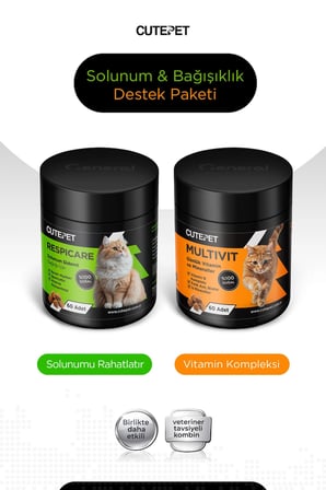 Kedi Solunum & Bağışıklık Destek Paketi
