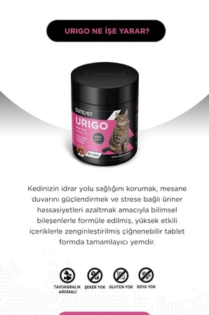 Kedi İ̇Drar Yolu Sagligi Ve Bagisiklik Paketi