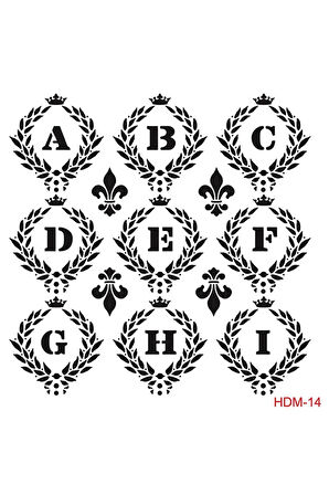 Hdm14 Home Dekor Midi Stencil (25x25)