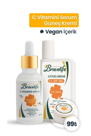 Nemlendirici Besleyici Aydınlatıcı Aloe Vera Vegan C Vitamini Serum Güneş-Koruyucu Krem-Besleyici Dudak Balm