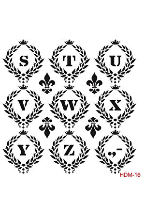 Hdm16 Home Dekor Midi Stencil (25x25)