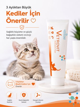 Vetrovit Multivitamin Paste Kediler İçin Multivitamin Macunu 100 ml