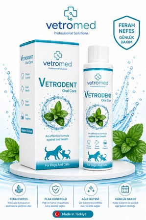 Vetrodent Oral Care Kedi ve Köpekler İçin Ağız ve Diş Bakım Solüsyonu 250 ml