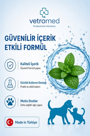 Vetrodent Oral Care Kedi ve Köpekler İçin Ağız ve Diş Bakım Solüsyonu 250 ml