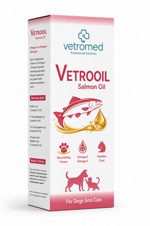 Vetrooil Salmon Oil Omega 3 & 6 Kedi ve Köpekler İçin Somon Yağı 250 ml