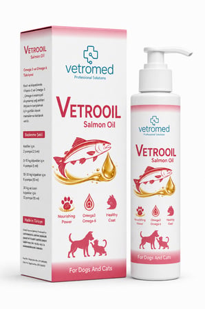 Vetrooil Salmon Oil Omega 3 & 6 Kedi ve Köpekler İçin Somon Yağı 250 ml